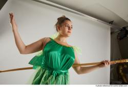 KATERINA STANDING POSE WITH SPEAR